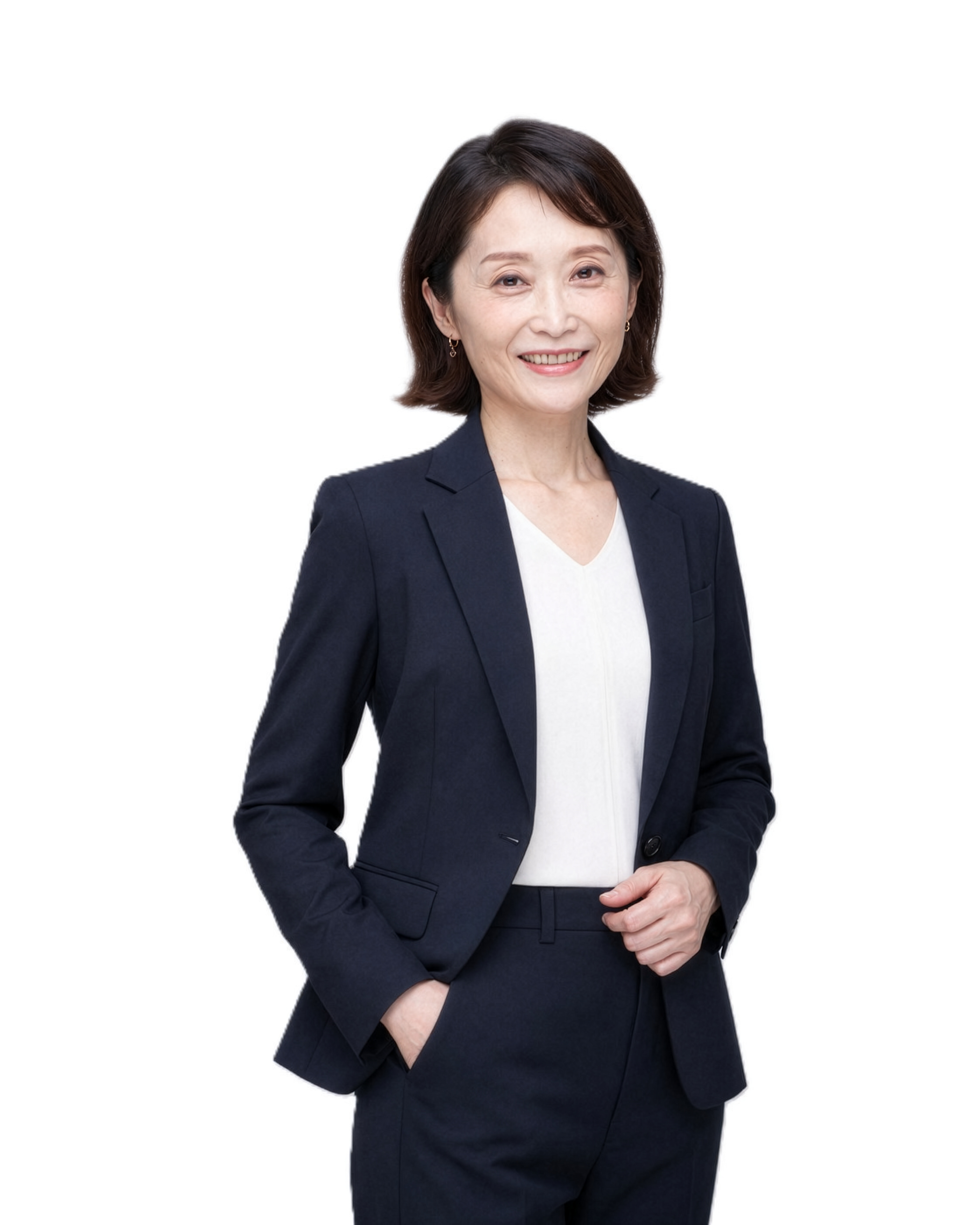 AI 교육·컨설팅 전문가 서희경 강사 — 네이비 정장 프로필 사진