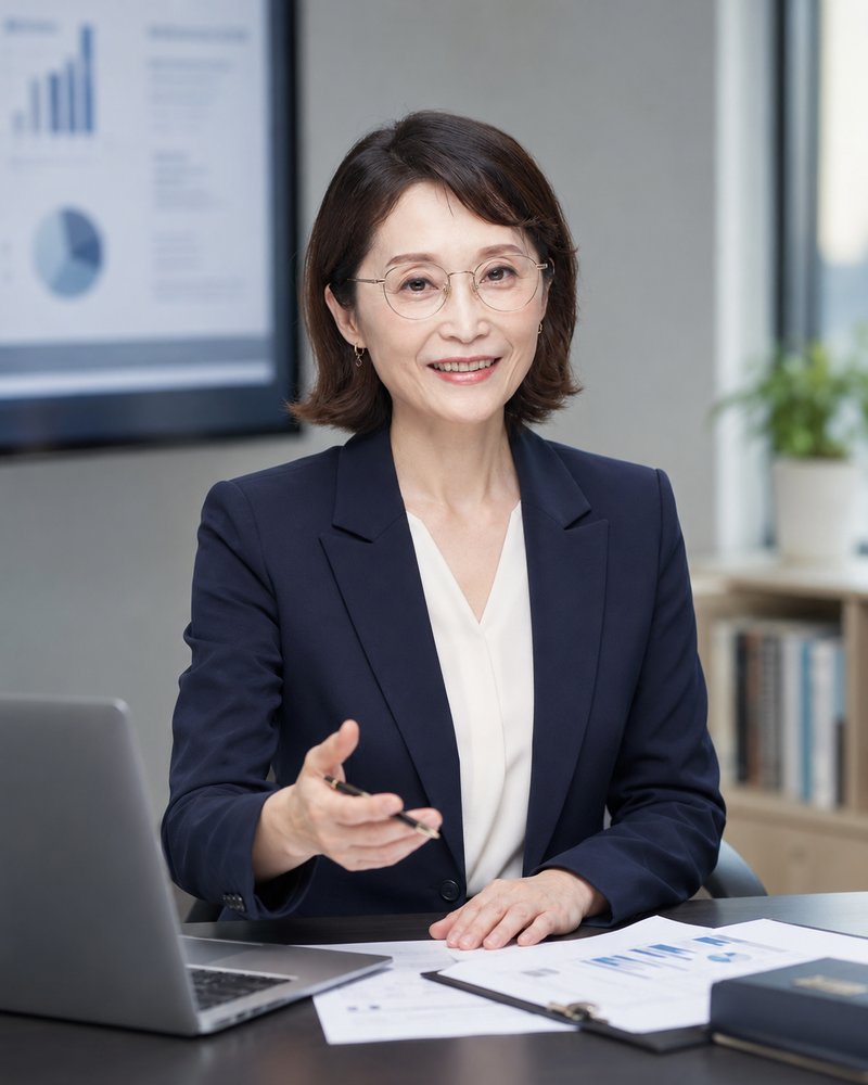 사무실에서 AI 교육 컨설팅을 진행하는 서희경 강사